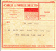 G.B. / Cable + Wireless / Science Museum 1950 Exhibition / Specimen Telegrams - Unclassified