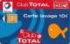 # Carte A Puce Portemonnaie Lavage Total - Poisson - Carte De Lavage 10 Euros - Tres Bon Etat - - Lavage Auto