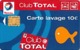 # Carte A Puce Portemonnaie Lavage Total - Poisson - Carte De Lavage 10 Euros - Tres Bon Etat - - Car-wash