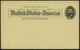 U.S.A. 1893 PP 1 C. Grant, Schw.: WORLD'S COLUMBIAN EXPOSITION = Columbus-Welt-Ausstellung (Brustbild Columbus, "Santa M - Sonstige & Ohne Zuordnung