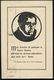 ERFURT/ *1*/ LUTHER-GEDÄCHTNISFEIER 1921 (18.4.) BdMWSt = Luther (Brustbild) Dekorative S/w.-Künstler- Jubil.-Sonderkart - Autres & Non Classés