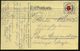 ULM Nr.1/ (DONAU) 1915 (5.6.) Bd.MaSt. Auf Rotkreuz-Spendenmarke 10 Pf. "KREUZ-PFENNIG-SAMMLUNG 1914" Auf Künstler-Ak.:  - Autres & Non Classés