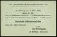 München 1905 (3.3.) Amtl. Orts-P 2 Pf. Germania + Rs. Zudruck: Nationaler Reichswahlverband.. Hofbräuhaus..Vortrag über  - Autres & Non Classés