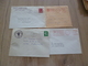 Scoutisme éclaireuses De France Lot 4 Lettres à En Tête Ou Cachet Omega Rouge - Scoutisme