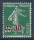 FRANCE 1940-41 - YT N°476 - 30 Sur 35 C. Vert - Type Seumese Fond Plein - Neuf** - TTB Etat - Neufs