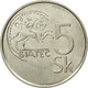 Monnaie, Slovaquie, 5 Koruna, 2007, TTB, Nickel Plated Steel, KM:14 - Eslovaquia