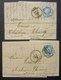 Reims 1876 Camuset & Co Lot De Deux Lettres (papier Pelure) - 1849-1876: Période Classique