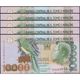 TWN - SÃO TOMÉ E PRÍNCIPE 66c - 10000 10.000 Dobras 26.8.2004 DEALERS LOT X 5 - Prefix BA UNC - San Tomé E Principe