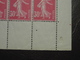 Delcampe - PANNEAU / FEUILLE De 50 TIMBRES " SEMEUSE CAMÉE " N° 191 NEUF ** (TB CENTRAGE) MILLESIME 4 + DATE SUR BAS DE FEUILLE - Feuilles Complètes