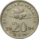 Monnaie, Malaysie, 20 Sen, 2004, TB+, Copper-nickel, KM:52 - Malaysie