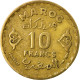 Monnaie, Maroc, Mohammed V, 10 Francs, 1951, Paris, TB+, Aluminum-Bronze, KM:49 - Maroc