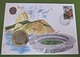 Numisbrief Brasilien Fußballstadion / Brasil 50 Cruzeiros Münze 1984 Briefmarke - Brésil