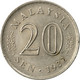 Monnaie, Malaysie, 20 Sen, 1982, Franklin Mint, TB+, Copper-nickel, KM:4 - Malaysia