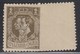 Kingdom Of Serbia 1918 King Petar I, Error - Imperforated On The Right Side, MNH (**) Michel 133 - Serbia