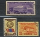 USSR 1951 Michel 1552-1554 Mongolian People's Republic. Used With Gum - Usati