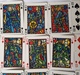 Delcampe - Jeu De 54 Cartes à Jouer VITRAUX MOYEN AGE Conçu Et Illustré Par MONCAR Carte Joker Vitrail - Cartes à Jouer Classiques