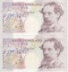 PAREJA CORRELATIVA DE REINO UNIDO DE 10 POUNDS DEL AÑO 1993 CALIDAD EBC (XF) (BANK NOTE) - 5 Pounds