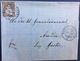 Schweiz 1875: Siegel-Faltbrief Mit Zu 30 Mi 22 Mit O NEU ST.JOHANN 28.XII.75 über WATTWIL UZNACH & WEESEN Nach Amden - Lettres & Documents