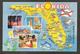 Etats Unis D'Amérique , FLORIDA , Divers Vues , Mickey , Fusée , Carte Géographique De La Floride , - Autres & Non Classés