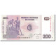 Billet, Congo Democratic Republic, 200 Francs, 2007, 2007-07-31, KM:99a, NEUF - República Democrática Del Congo & Zaire