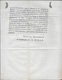 Lettre Du 22 Brumaire De L'an 3 De La Commission De L'Organisation Et Du Mouvement Des Armées De Terre Pour Tanargue - Marques D'armée (avant 1900)