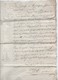 Acte Notarial Notaire Collin Contrat Rente Briouze Orne Manuscrit Cachet 4 Pages Frimaire An 7 De La République (1798) - Manuscrits