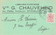 CP Publicitaire STAVELOT 1952  - Vve G. CHAUVEHEID - Librairie - Papeterie - Stavelot