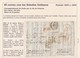 1844. ROMA A MADRID. FECHADOR Y MARCA "PF" PAGADO FRONTERA DE ROMA. PORTEO 5 REALES. AL DORSO "54" DÉCIMAS Y FECHADORES. - 1. ...-1850 Prefilatelia