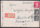 Stettin-Pölitz R-Brief Mit 1 Pf(2) Und 40 Pf. Hitler Portogenau Nach Berlin - Briefe U. Dokumente