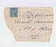 Sur Lettre Type Sage 25 C. Bleu Oblitéré CAD Terr. De Belfort 1877. Cachets Ambulant Et CAD Nîmes. (799) - 1877-1920: Période Semi Moderne