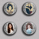 SHEILA Music Fan ART BADGE BUTTON PIN SET 1 (1inch/25mm Diameter) 35 DIFF - Musique