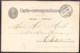 SWITZERLAND 1879 Ganzsache/Postal Stationery Postkarte (Mi) P10 Von ZURICH Nach CHUR - Interi Postali