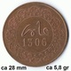 Maroc , Morocco ,  Marokko 5 Mauzonas 1306 Fes Münze Coin Rare - Marruecos