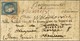 Càd Rouge PARIS (SC) 16 DEC. 70 / N° 37 Sur Lettre Pour Bordeaux Réexpédiée à Biarritz, Au Verso Beau Cachet Bleu Orné G - Guerre De 1870