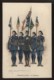 UNIFORMES - ILLUSTRATEUR EDMOND LAJOUX  - CHASSEURS A PIED - DRAPEAUX - 6 IMAGES - Uniformes