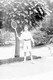 Photo Ancienne Amateur Circa 1910 Négatif Sur Verre Joueur Et Joueuse De Tennis - Other & Unclassified