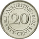 Monnaie, Mauritius, 20 Cents, 2010, TTB, Nickel Plated Steel, KM:53 - Mauritius