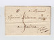 Sur Lettre Marque Postale Lyon 1823. Destination Valence. Avec Courrier. (813) - 1801-1848: Précurseurs XIX