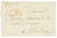 1813 P.124.P AURICH En Rouge Sur Lettre Avec Texte Pour EMDEN. TTB. - 1792-1815: Départements Conquis