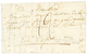 1809 Cachet Trés Rare N°32 DEB/ ARM. DU RHIN En Rouge Au Verso D'une Lettre Avec Texte De MADRID Pour Le QUARTIER GENERA - Armeestempel (vor 1900)