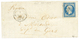 "KAMIESCH" : 1856 20c(n°14) TTB Margé Obl. AOM + ARMEE D' ORIENT Bau N Sur Lettre Avec Texte Daté "KAMIESCH" Pour La FRA - Armeestempel (vor 1900)