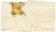 GIRONDE : 1853 10c CERES (n°1) TTB Margé Obl. OR Sur Lettre Avec Texte Daté "GRANGENEUVE Pour STE FOY (GIRONDE). Signé C - 1849-1850 Ceres