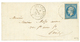 SAVOIE : 1860 FRANCE 20c(pd) Obl. Cachet Sarde AIX-LES-BAINS Sur Lettre Avec Texte. Signé CALVES. TB. - 1853-1860 Napoléon III.