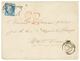 "Taxe Spéciale De CHERBOURG" : 1873 25c(n°60) Obl. Cachet évidé + Taxe 35 D.T En Rouge Sur Enveloppe De CHERBOURG. RARET - 1871-1875 Ceres