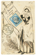 1873 25c CERES (n°60) Obl. GC 3219 + T.17 ROUEN Sur Magnifique Enveloppe Décorée à La Main. Signé CALVES. Superbe. - 1871-1875 Ceres