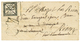 1874 25c TAXE (n°5) 3 Grandes Marges + Bord De Feuille Obl. OR + Boite Rurale E + Taxe 40 D.T Sur Lettre Avec Texte Daté - Sonstige & Ohne Zuordnung