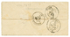 1874 25c TAXE (n°5) 3 Grandes Marges + Bord De Feuille Obl. OR + Boite Rurale E + Taxe 40 D.T Sur Lettre Avec Texte Daté - Sonstige & Ohne Zuordnung