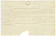 "Ile De SARK (SERK) " : 1819 Entrée Trés Rare "COLONIES PAR" Manuscrit + 34 ST SERVAN Sur Lettre Avec Texte Daté SERK Po - 1701-1800: Vorläufer XVIII