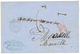 1868 Cachet Rare ALEXANDRETTE PAQ FR X N°5 + Taxe 6 Sur Lettre Pour La FRANCE. Superbe. - Schiffspost