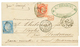 "Oblitération Provisoire De 144 Points" : 1873 ARGENTINE 5 Obl. Spéciale + FRANCE 25c + Verso 25c (x3) Obl. Provisoire T - Schiffspost